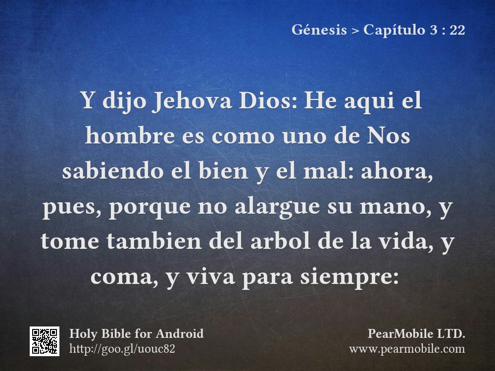 Génesis, Capítulo 3:22